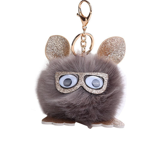 Cute Owl Pendant Women Key Ring