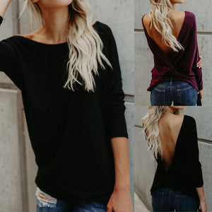 Backless Blouses T-shirt