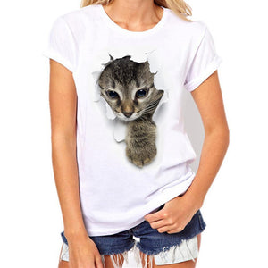 Cat Printing  t-Shirt