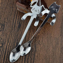 Piece Cute Cat Spoon Long