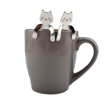 Piece Cute Cat Spoon Long